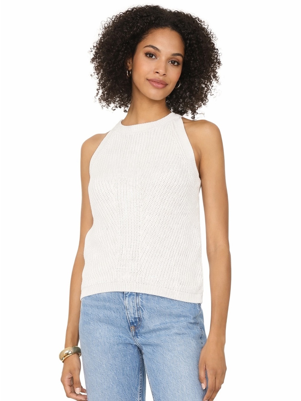 Vince Camuto Sleeveless Halter Neck Sweater Size XL